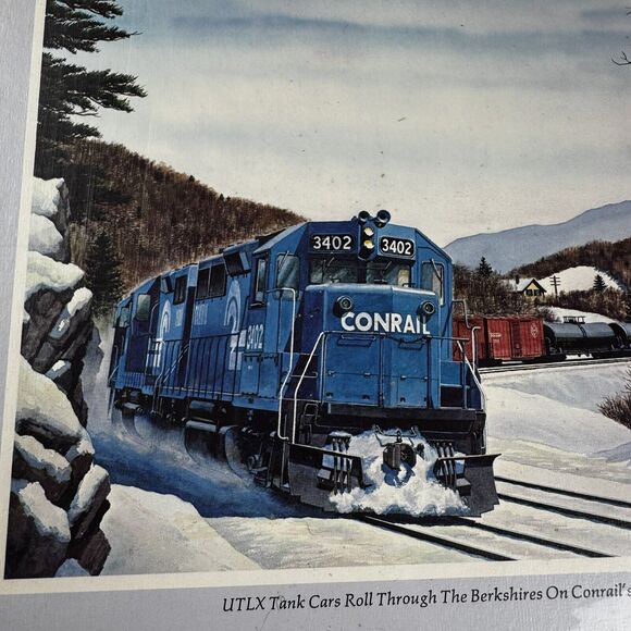 Howard Fogg Print UTLX Tank Cars Berkshires Conrail Main 8x10 Board Shrink Wrap - Picture 2 of 11